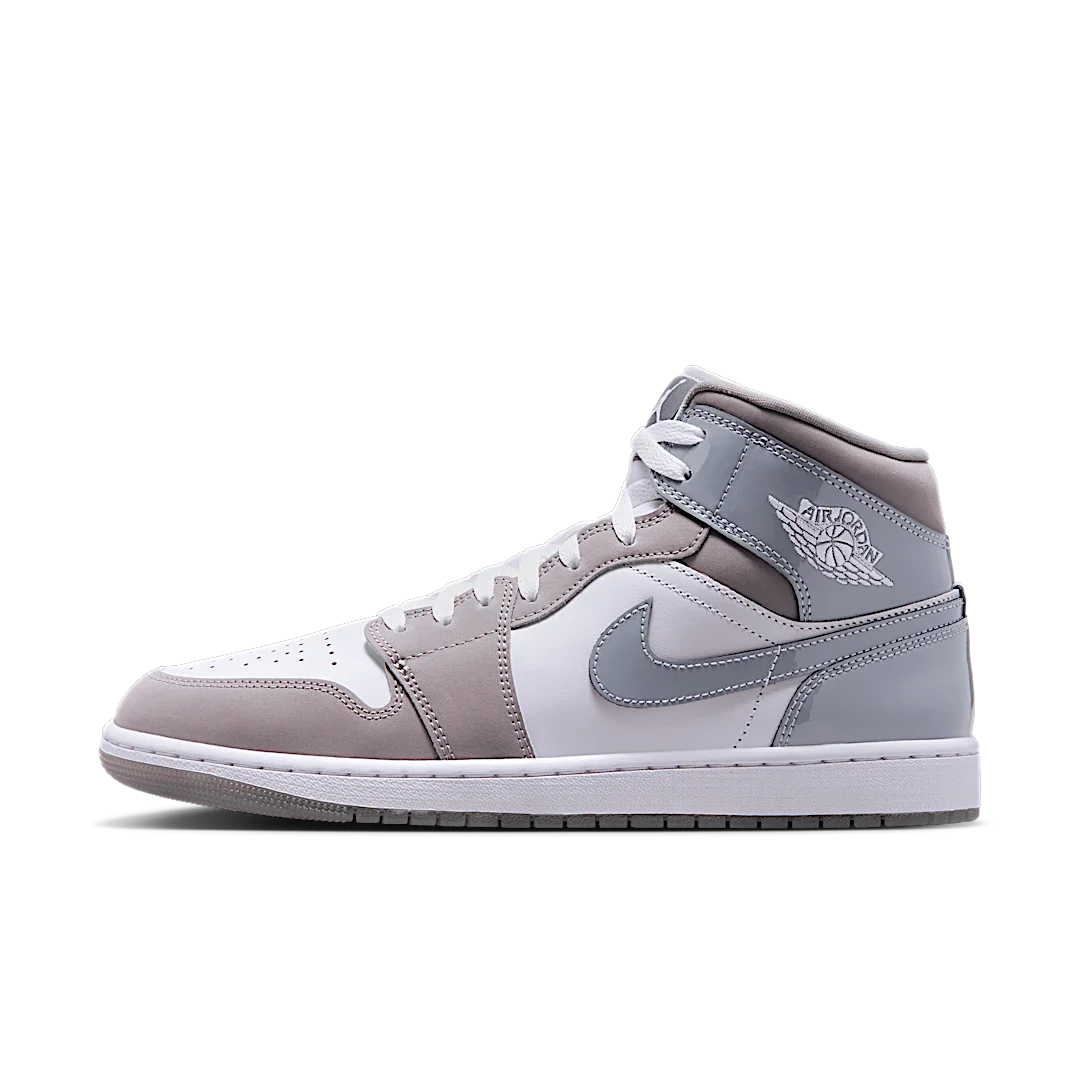 Air Jordan 1 Mid SE White Medium Grey Cool Grey, White/Medium Grey/Cool Grey (HF3216-100)