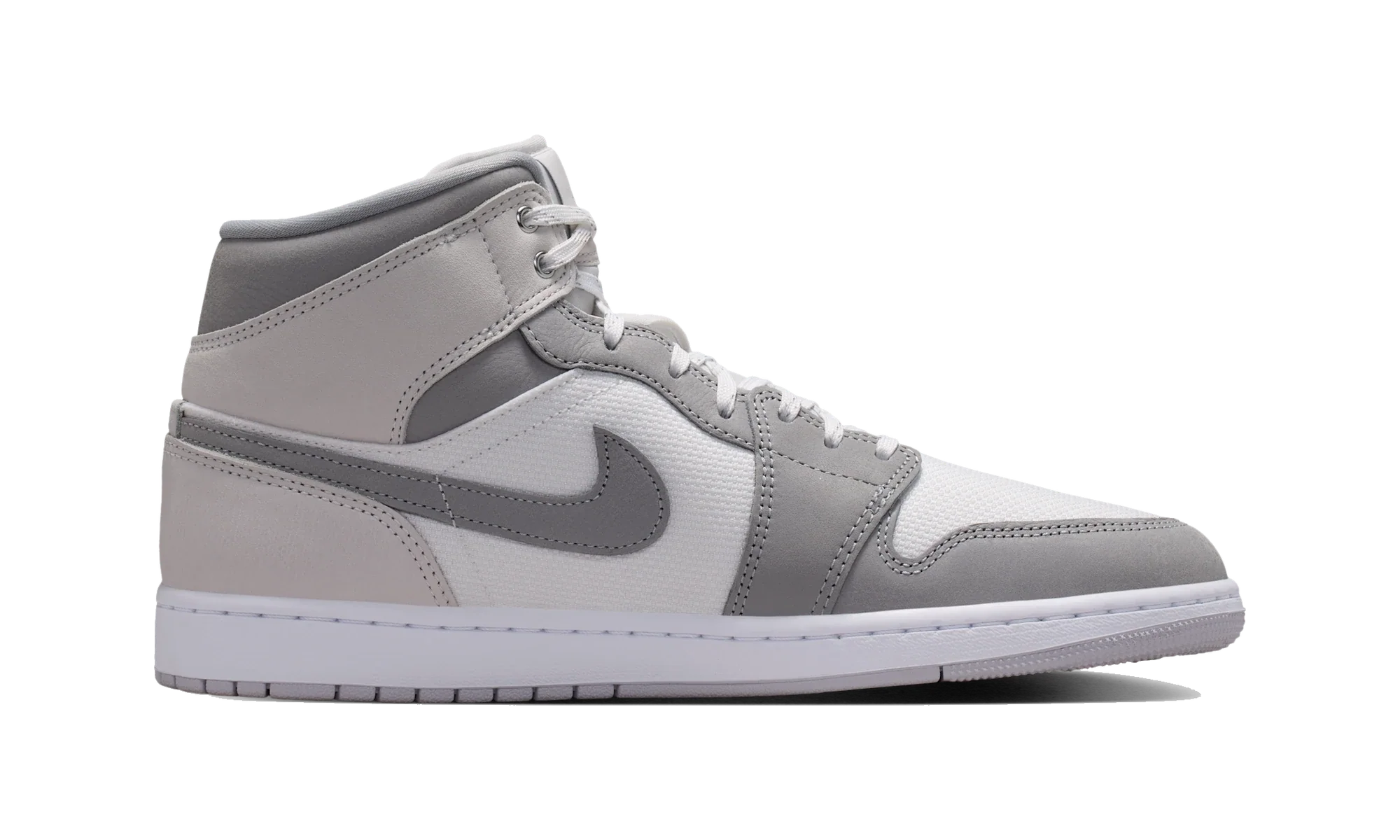 Air Jordan 1 Mid SE White Phantom Sail Light Smoke Grey