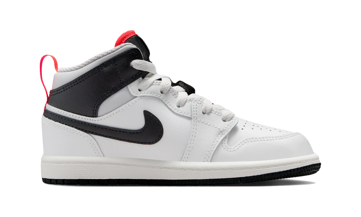 Air Jordan 1 Mid Summit White Infrared Black (PS)