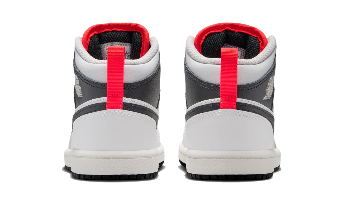 Air Jordan 1 Mid Summit White Infrared Black (PS)