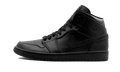 Air Jordan 1 Mid Triple Black Tumbled Leather