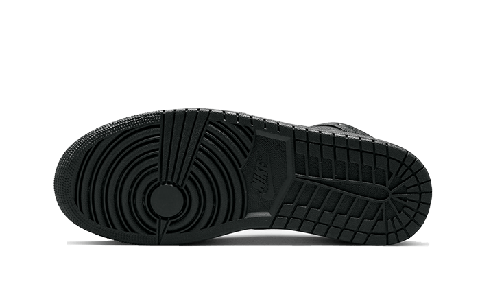 Air Jordan 1 Mid Triple Black, Black/Black/Black (554724-093 / 554725-093)