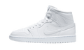 Air Jordan 1 Mid White Snakeskin