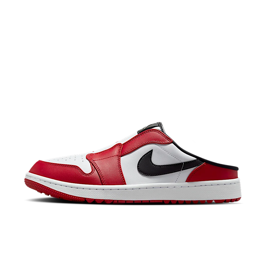 Air Jordan 1 Mule Golf Chicago, White/Varsity Red/Black (FJ1214-101)