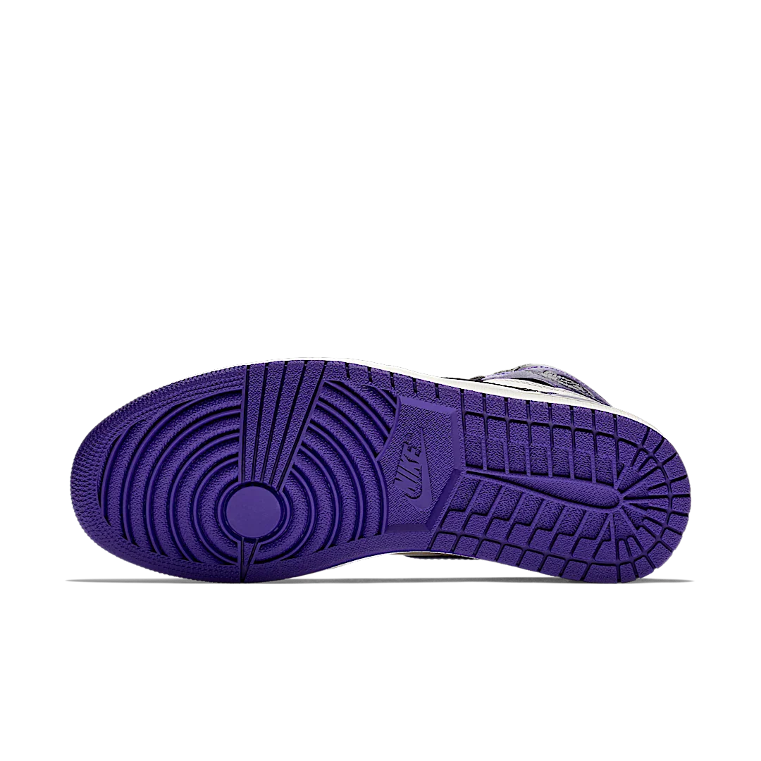 Air Jordan 1 Retro High Court Purple, Court Purple/Black-Sail (555088-501)
