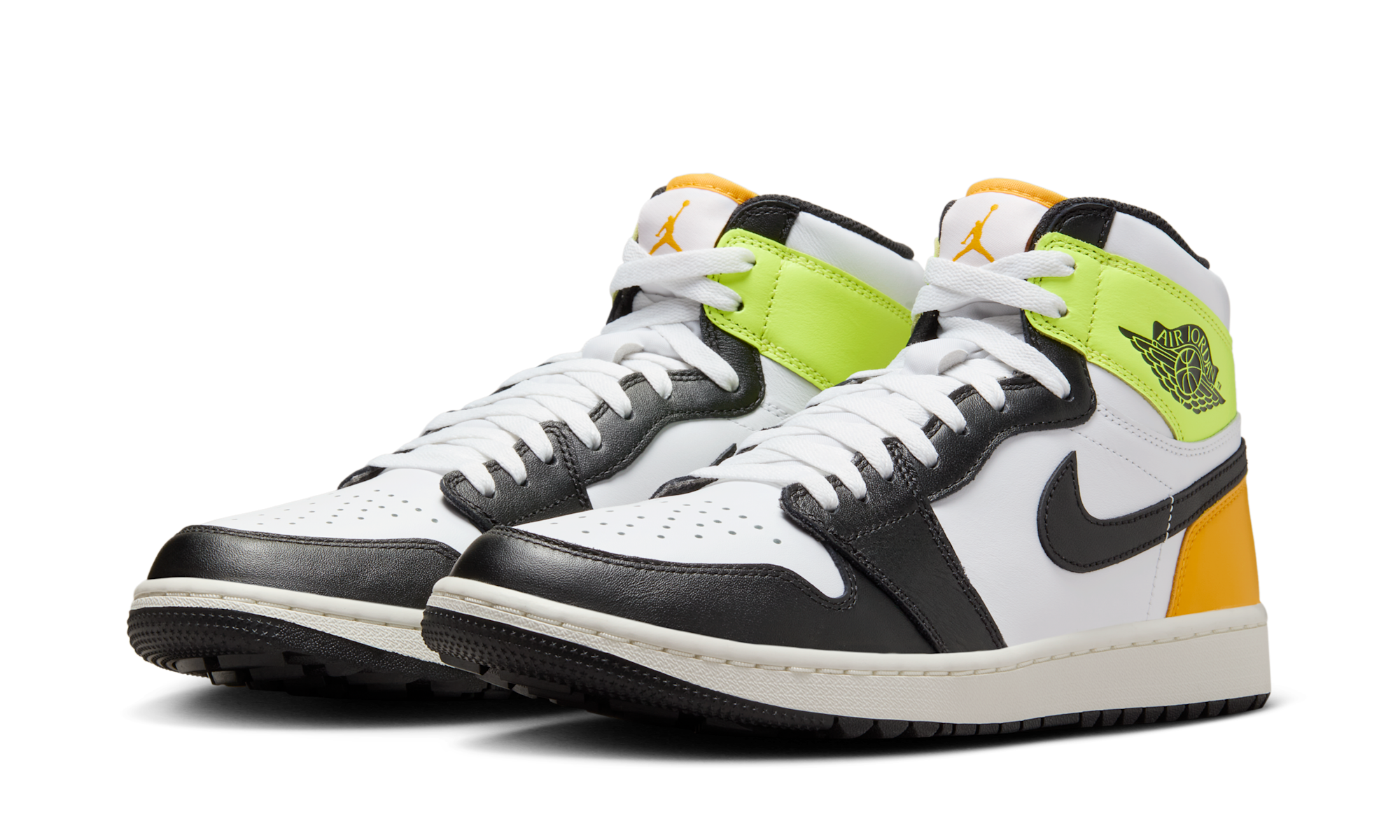 Air Jordan 1 Retro High Golf White University Gold Volt Black