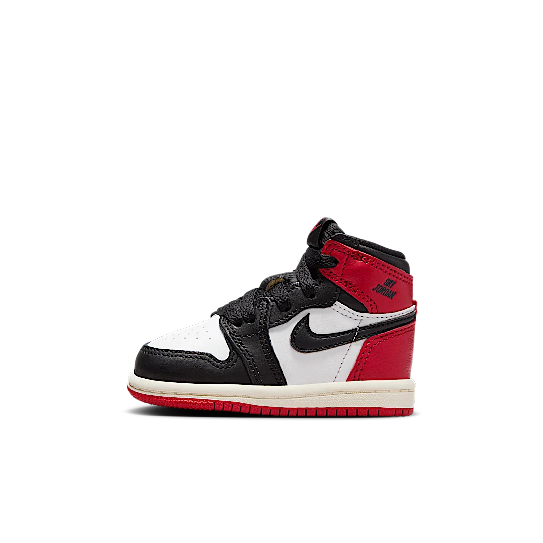 Air Jordan 1 Retro High OG Black Toe Reimagined (TD), Black/Black/Varsity Red/White (FD1413-106)