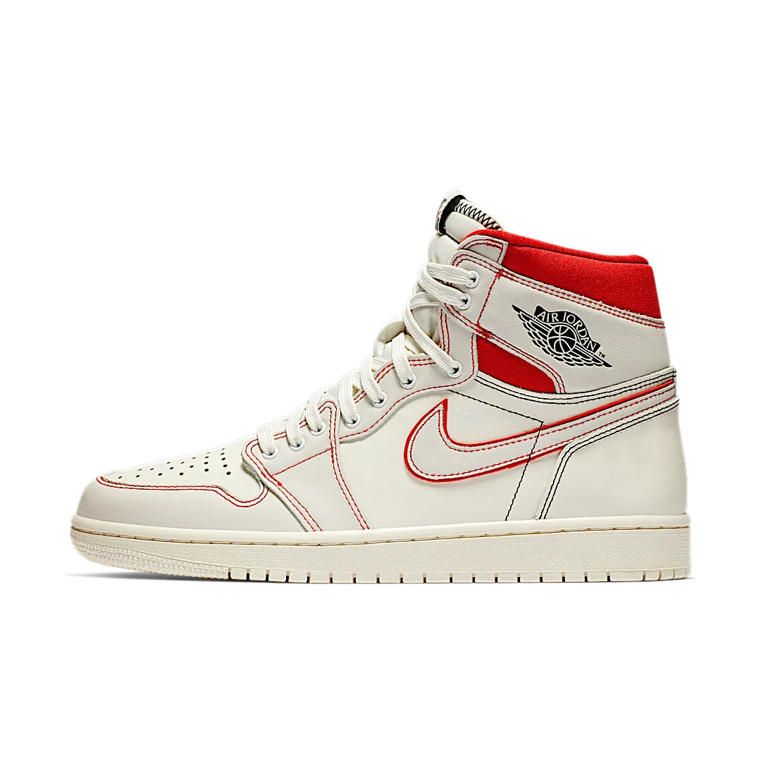 Air Jordan 1 Retro High Phantom Gym Red, Sail/Black-Phantom-Gym Red-University Red (555088-160)