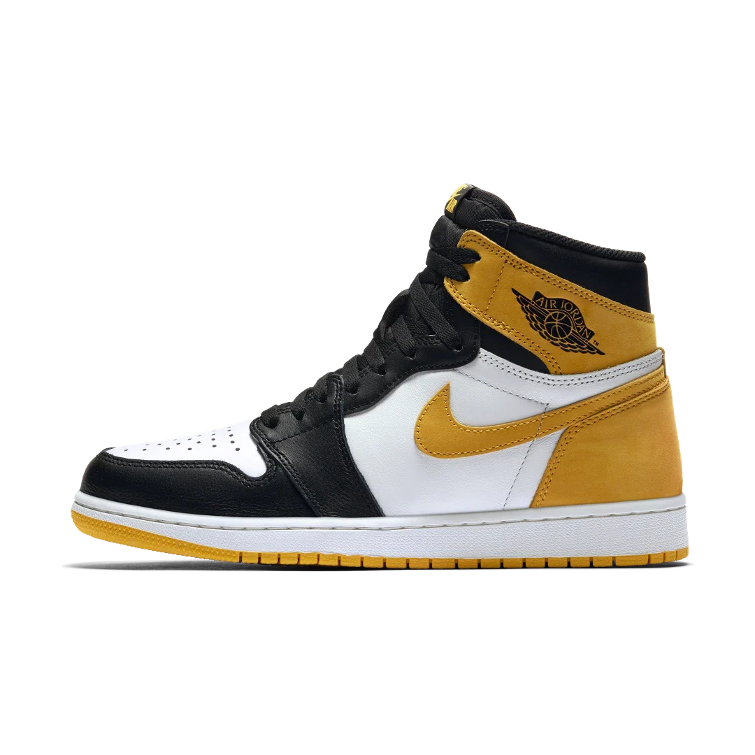 Air Jordan 1 Retro High Yellow Ochre, Summit White/Yellow Ochre-Black (555088-109)