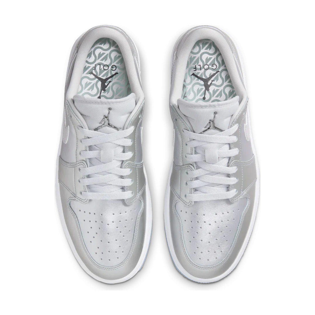 Air Jordan 1 Retro Low Golf Gift Giving Pack, Metallic Silver/Metallic Silver/Photon Dust/White (FD6848-001)