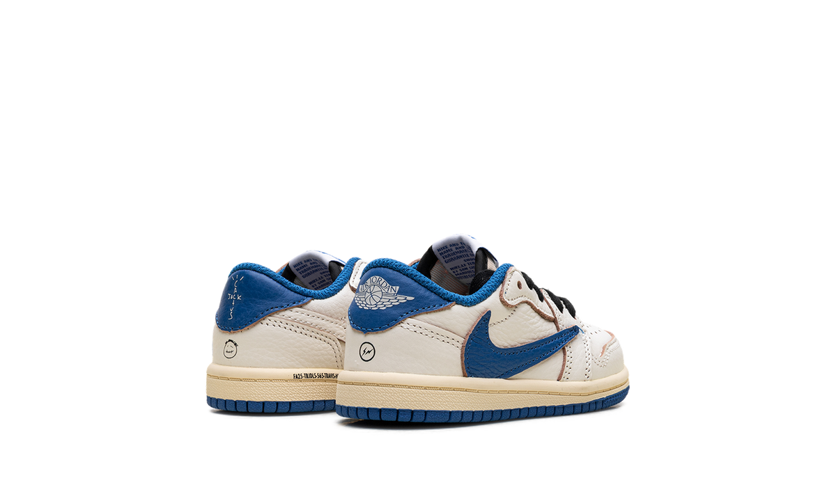 Air Jordan 1 Retro Low OG SP Fragment x Travis Scott Sail Military Blue (TD)