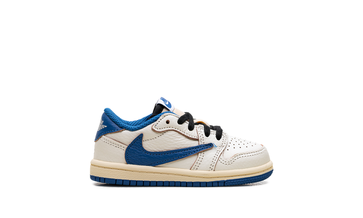 Air Jordan 1 Retro Low OG SP Fragment x Travis Scott Sail Military Blue (TD)