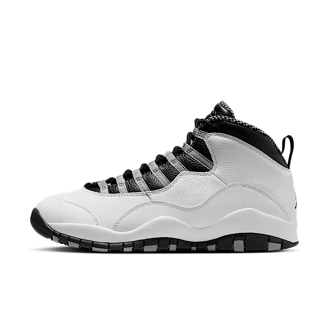 Air Jordan 10 Retro OG Steel (2025), White/Black-Light Steel Grey (HJ6779-104)