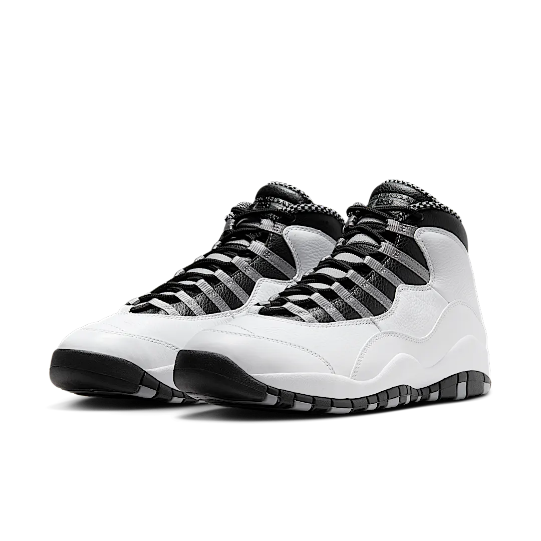 Air Jordan 10 Retro OG Steel (2025), White/Black-Light Steel Grey (HJ6779-104)