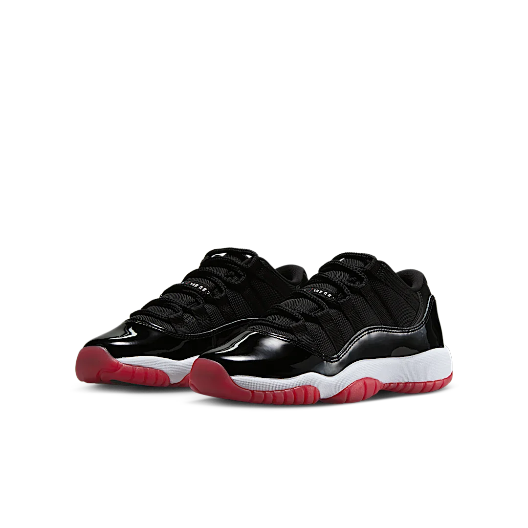 Air Jordan 11 Retro Low Bred (2025), Black/White-Varsity Red (FV5121-006)