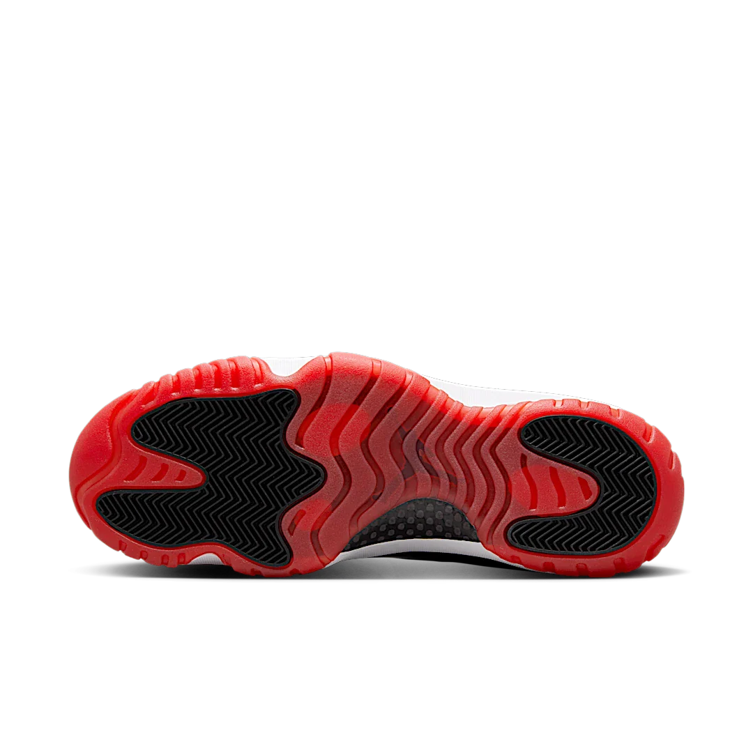 Air Jordan 11 Retro Low Bred (2025), Black/White-Varsity Red (FV5104-006)