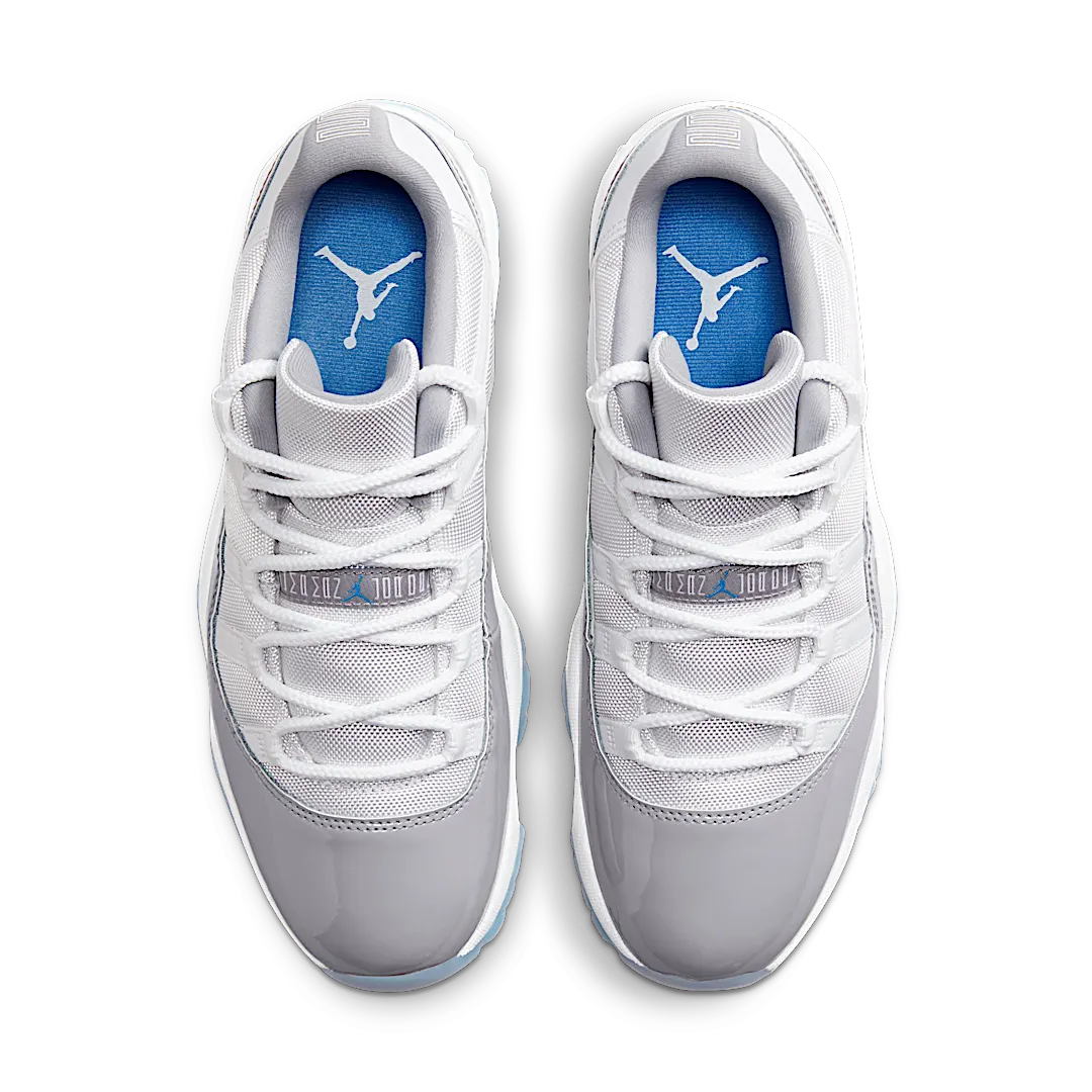 Air Jordan 11 Retro Low Cement Grey, White/Cement Grey/University Blue (AV2187-140 / 528896-140)