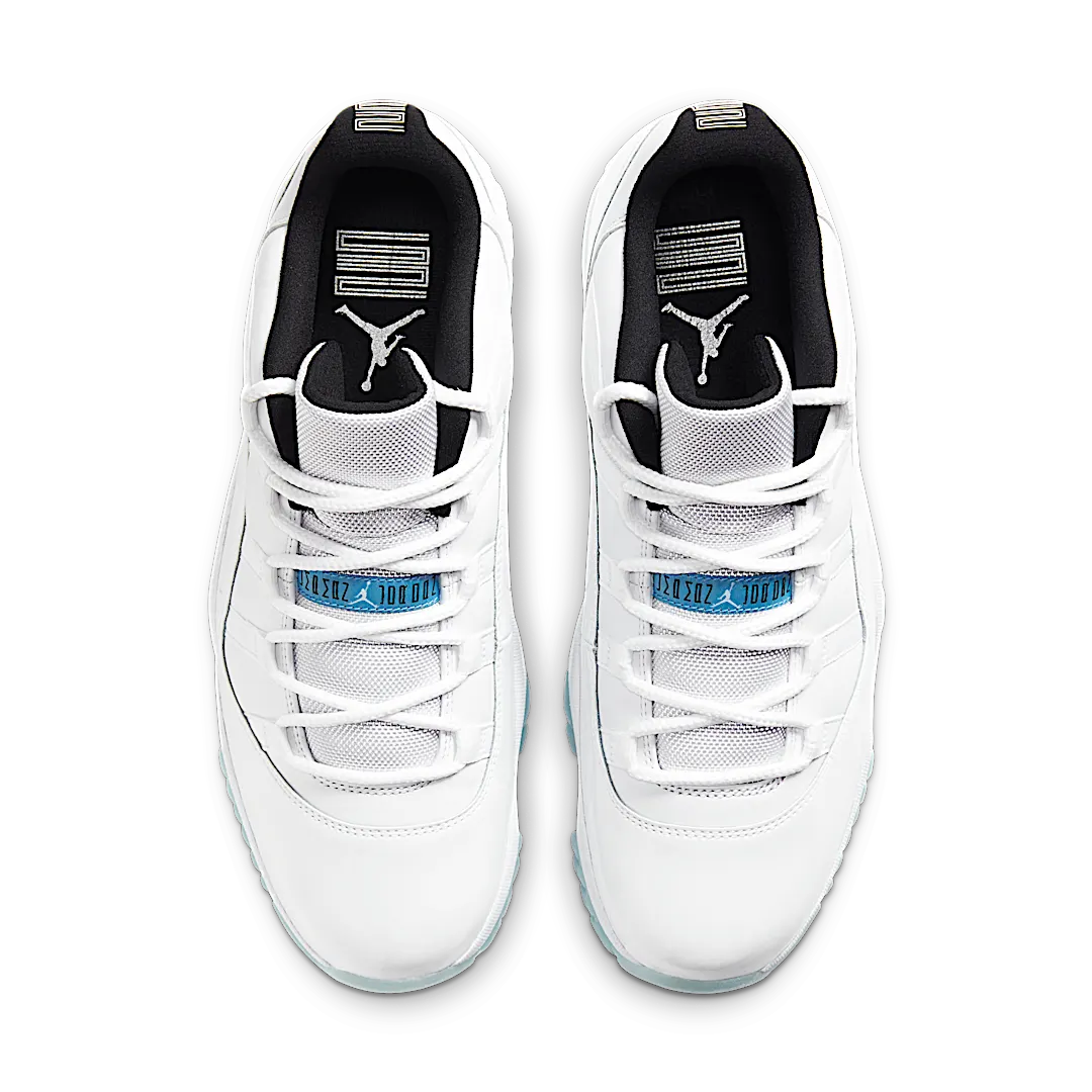 Air Jordan 11 Retro Low Legend Blue, White/White-Black-Legend Blue (AV2187-117 / 528896-117)