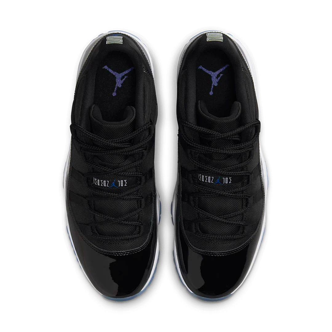 Air Jordan 11 Retro Low Space Jam, Black/Varsity Royal/White (FV5104-004 / FV5121-004)