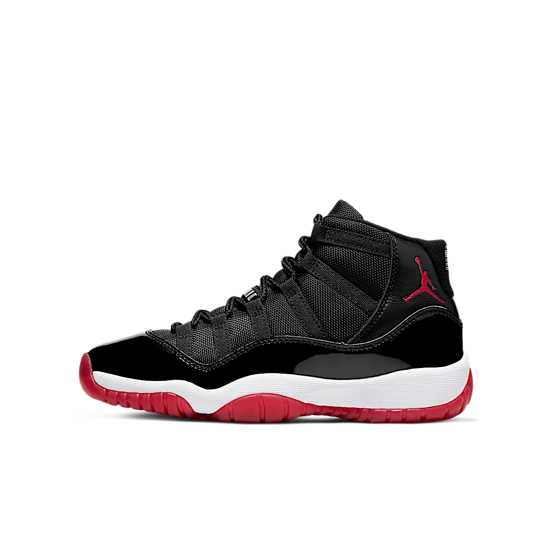 Air Jordan 11 Retro Playoffs Bred (2019), Black/White-Varsity Red (378038-061)