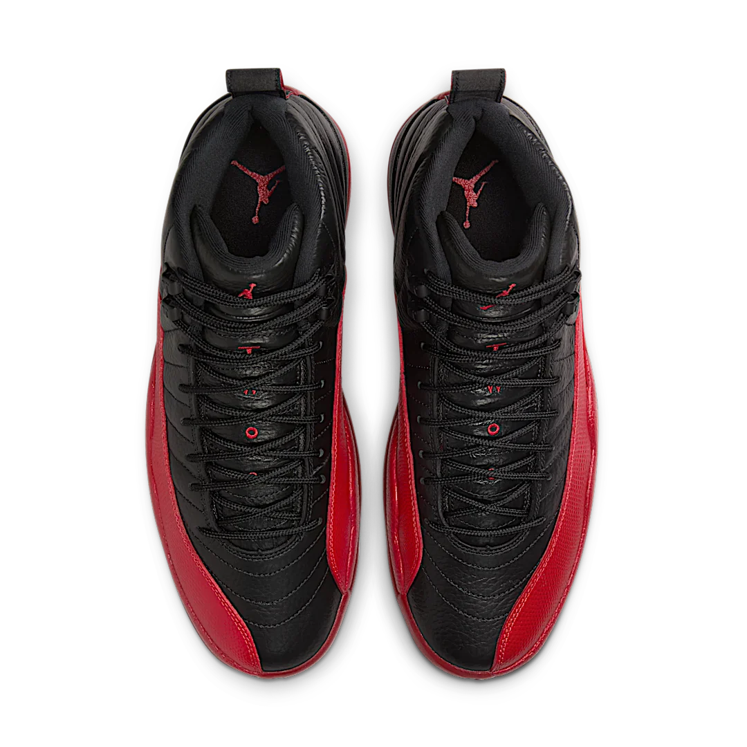 Air Jordan 12 Retro Flu Game (2025), Black/Varsity Red (CT8013-002 / 153265-002)