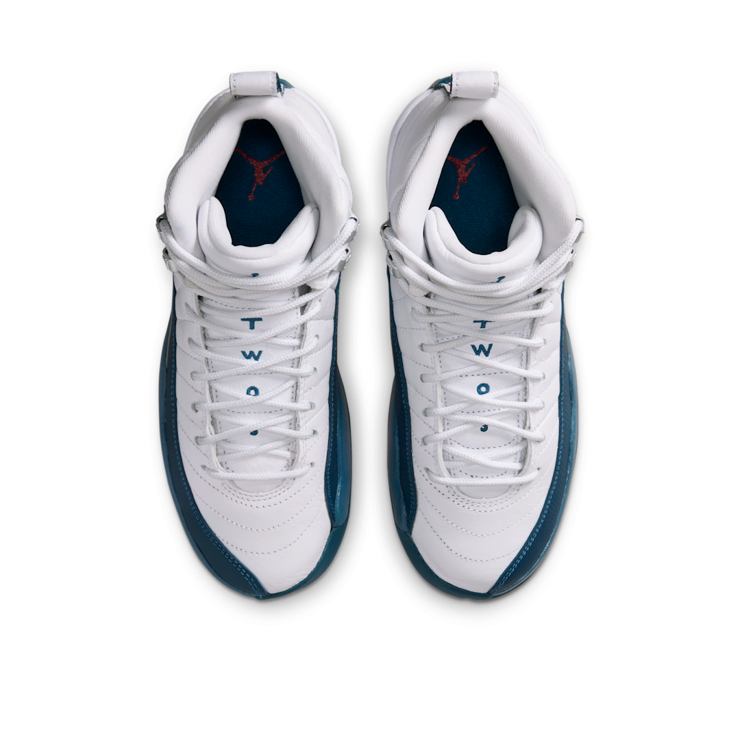 Air Jordan 12 Retro French Blue (2025), White/French Blue/Metallic Silver/Varsity Red (153265-114)
