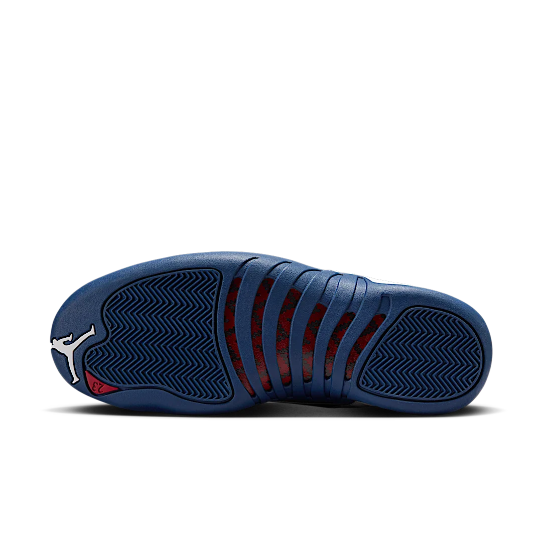 Air Jordan 12 Retro French Blue (2025), White/French Blue-Metallic Silver-Varsity Red (CT8013-114)