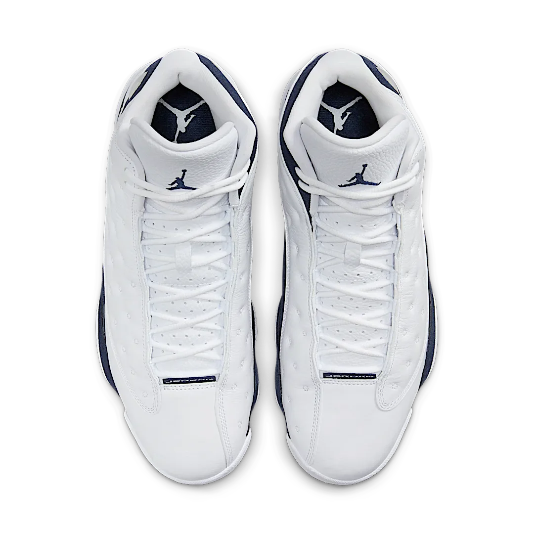 Air Jordan 13 Retro Midnight Navy, White/Midnight Navy/Gum Light Brown (414571-140)