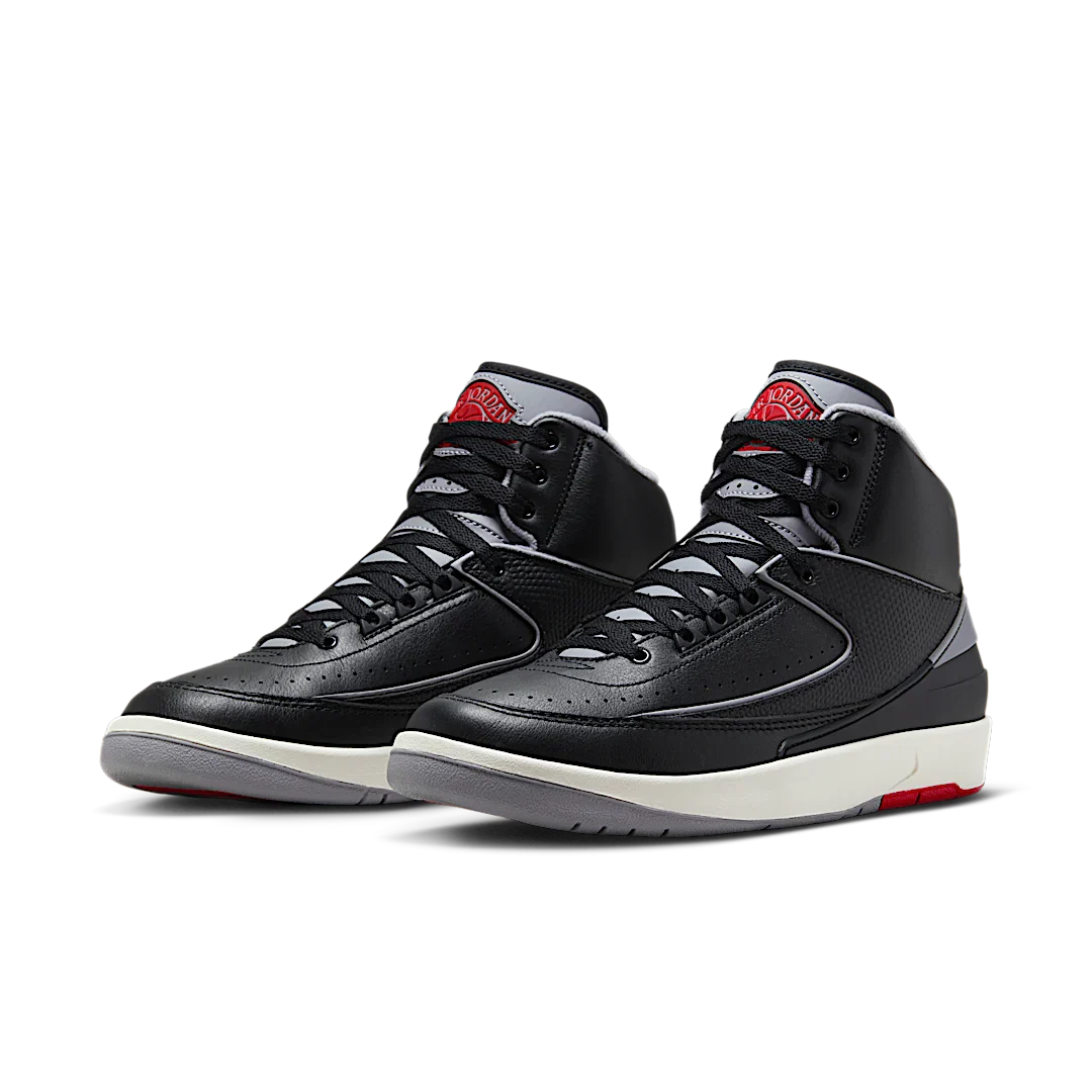 Air Jordan 2 Retro Black Cement, Black/Cement Grey/Fire Red/Sail (DR8884-001)