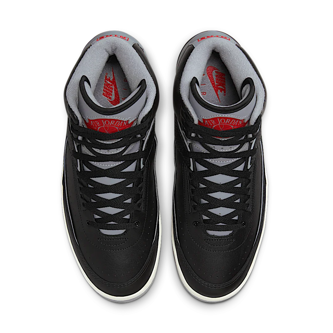 Air Jordan 2 Retro Black Cement, Black/Cement Grey/Fire Red/Sail (DR8884-001)