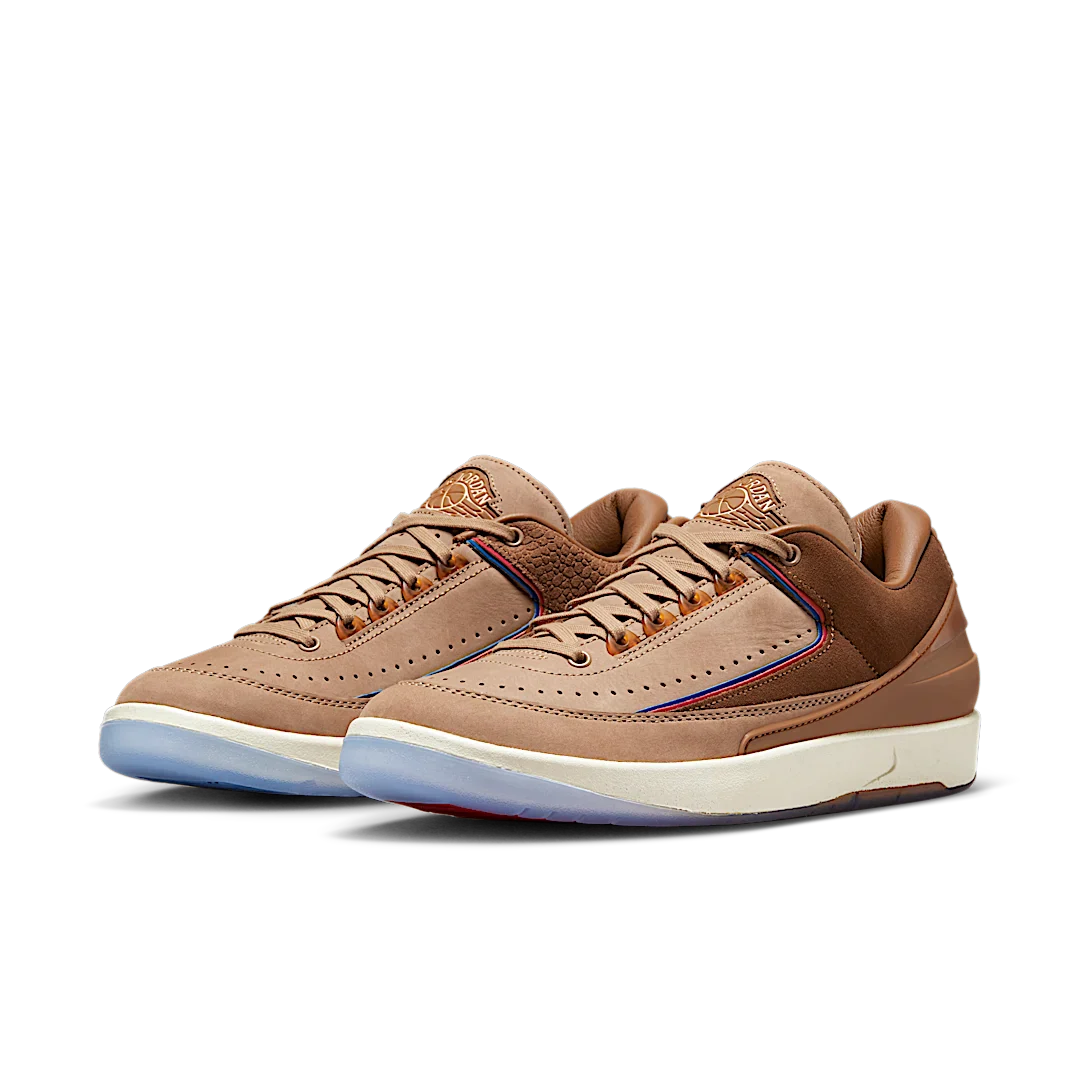 Air Jordan 2 Retro Low Two 18, Rocky Tan/British Tan-Gym Red-Team Royal (DV7129-222)