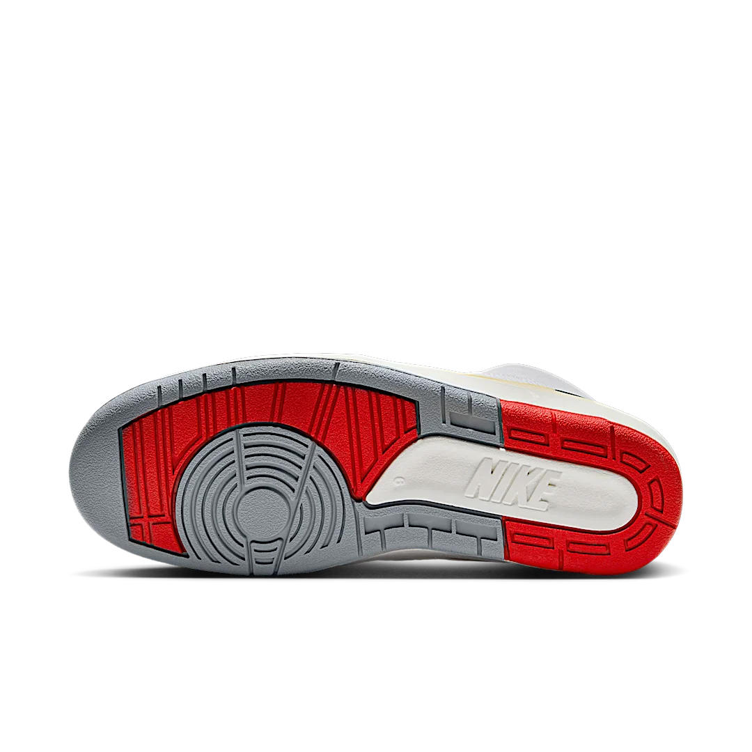 Air Jordan 2 Retro Origins, White/Fire Red-Fir-Sail-Cement Grey (DR8884-101 / DQ8562-101)