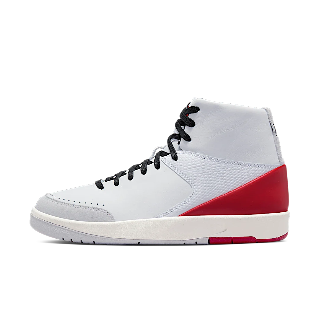 Air Jordan 2 Retro SE Nina Chanel Abney, White/Gym Red-Gym Red-Sail-Black (DQ0558-160)