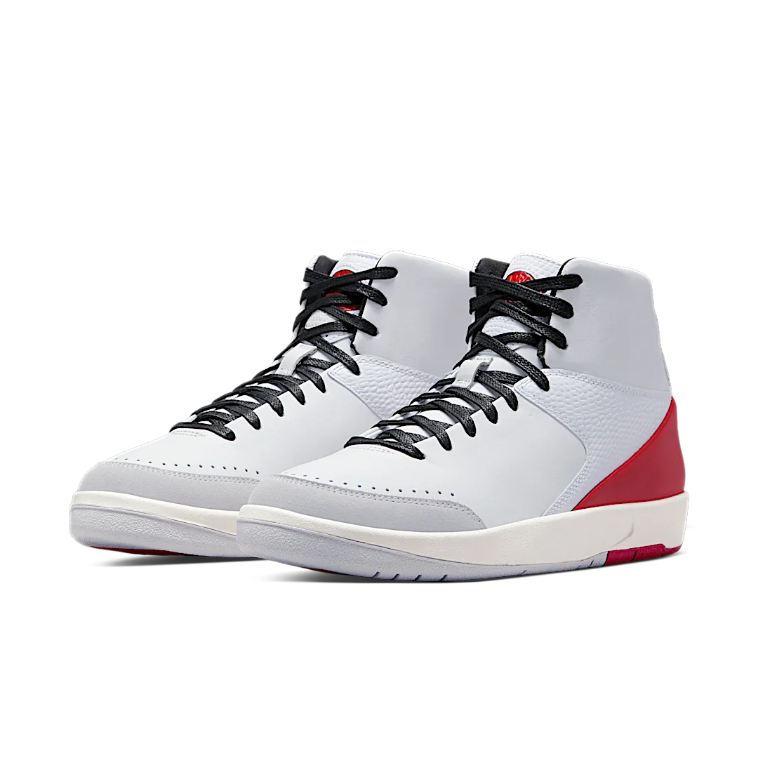 Air Jordan 2 Retro SE Nina Chanel Abney, White/Gym Red-Gym Red-Sail-Black (DQ0558-160)