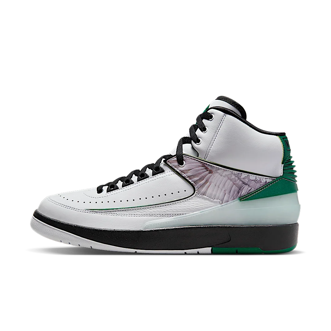 Air Jordan 2 Retro "H" Wings, White/Malachite/Black (DZ7391-103)