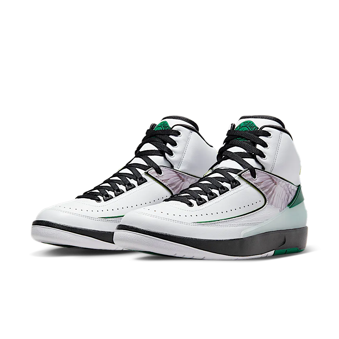 Air Jordan 2 Retro "H" Wings, White/Malachite/Black (DZ7391-103)