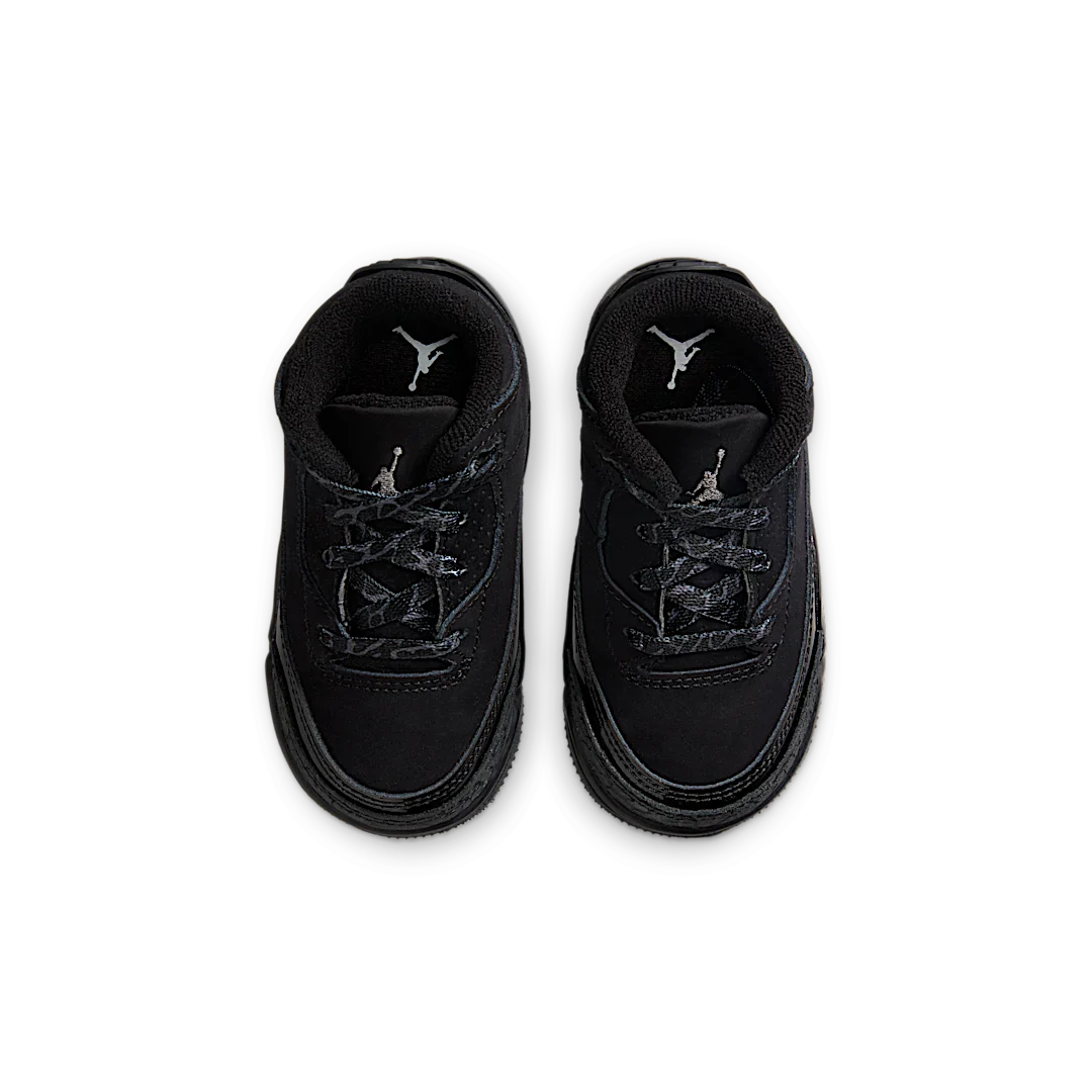 Air Jordan 3 Retro Black Cat (2025) (TD), Black/Dark Charcoal/Black (DM0968-001)