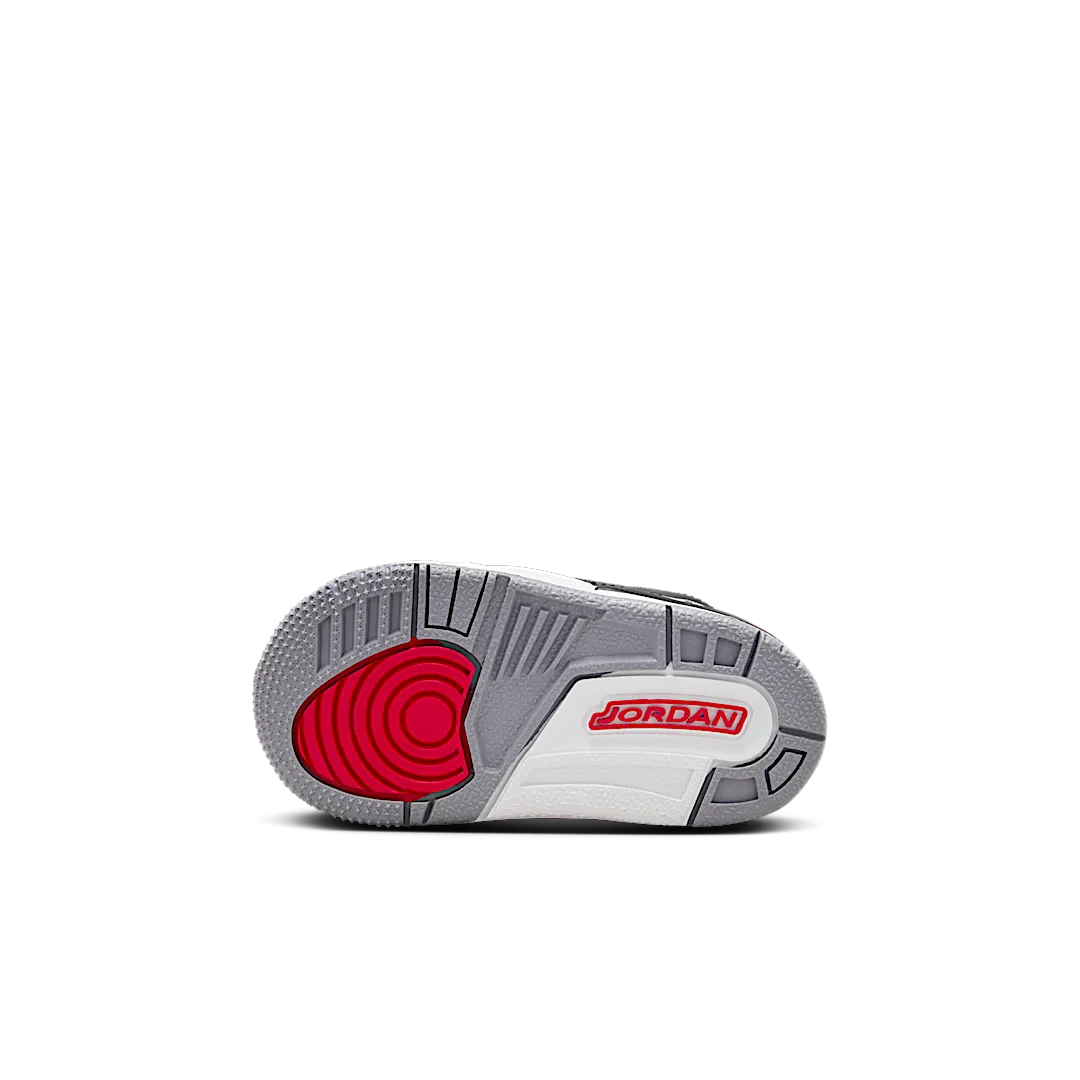 Air Jordan 3 Retro Black Cement (2024) (TD), Black/Fire Red/Cement Grey/Sail (DM0968-010)