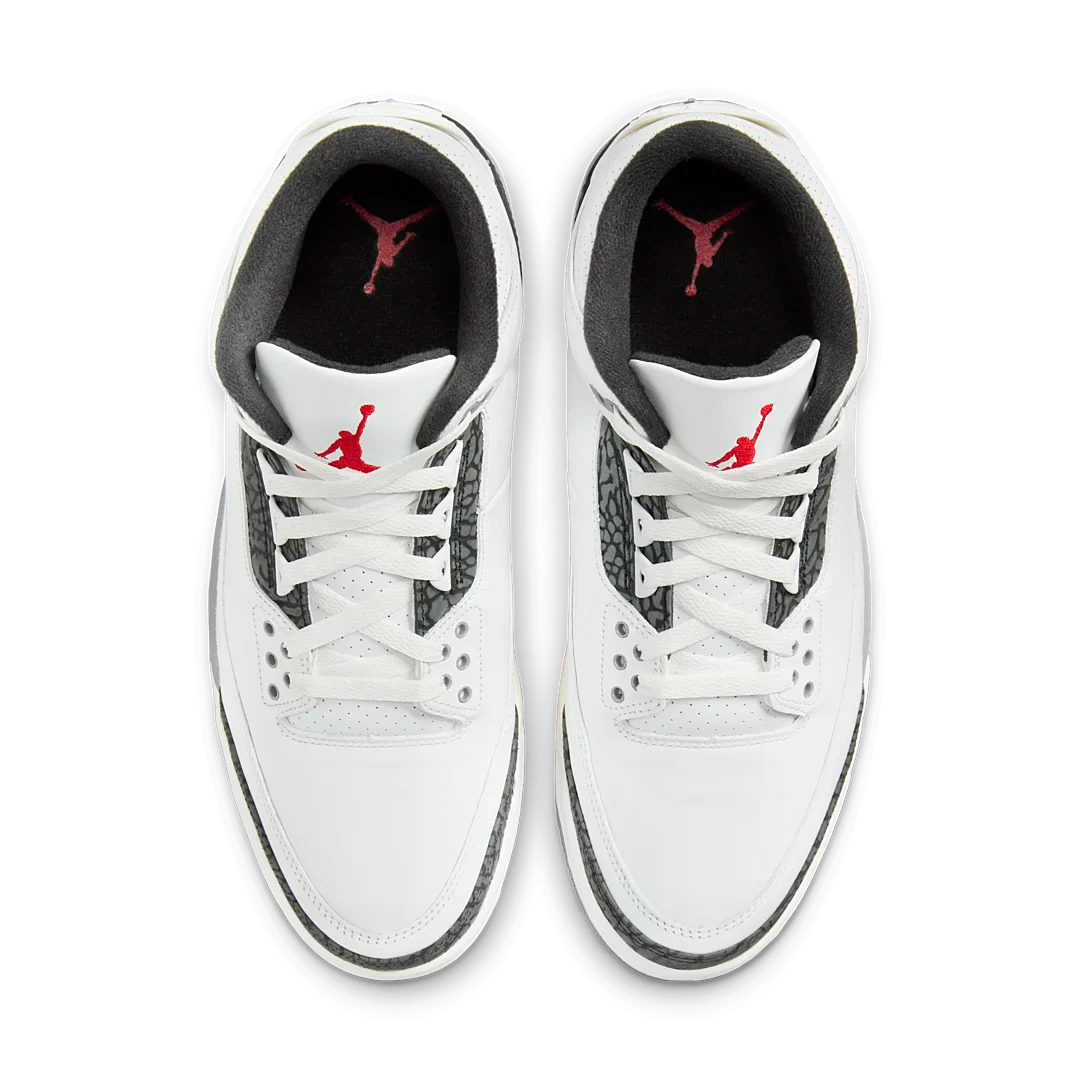 Air Jordan 3 Retro Cement Grey, Summit White/Fire Red/Cement Grey/Black (CT8532-106 / DM0967-106)