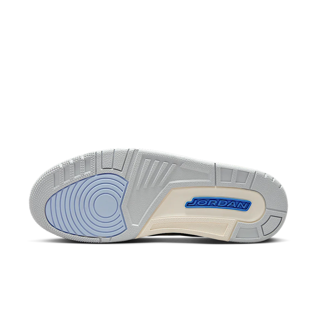 Air Jordan 3 Retro Lucky Shorts, Summit White/Hydrogen Blue-Legend Blue-Photon Dust-Pure Platinum-Sail (CT8532-101 / DM0967-101)