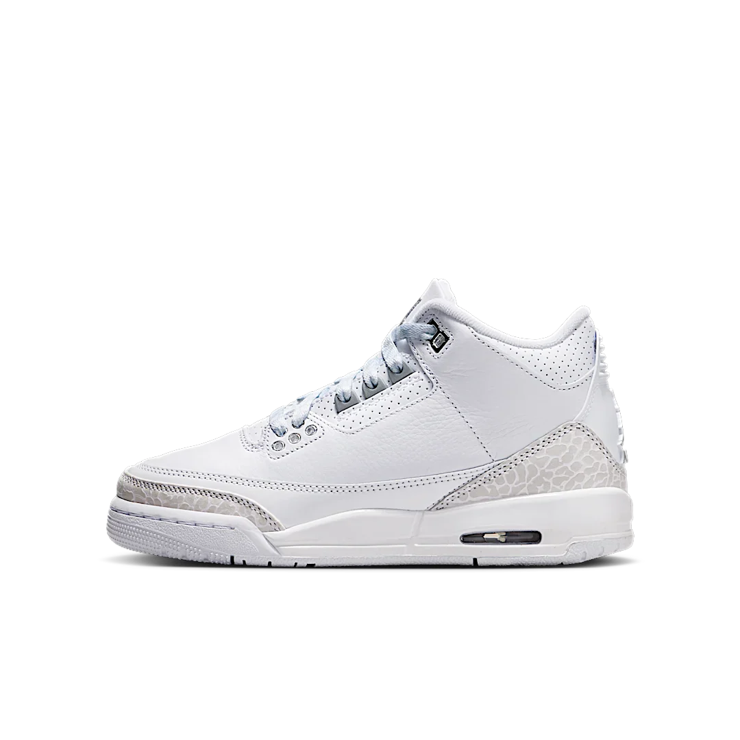 Air Jordan 3 Retro Pure Money (2025), White/White/Metallic Silver (DM0967-111)