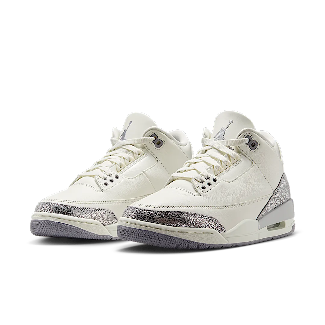 Air Jordan 3 Retro Sail Cement Grey, Sail/Cement Grey/Metallic Silver (CK9246-100)