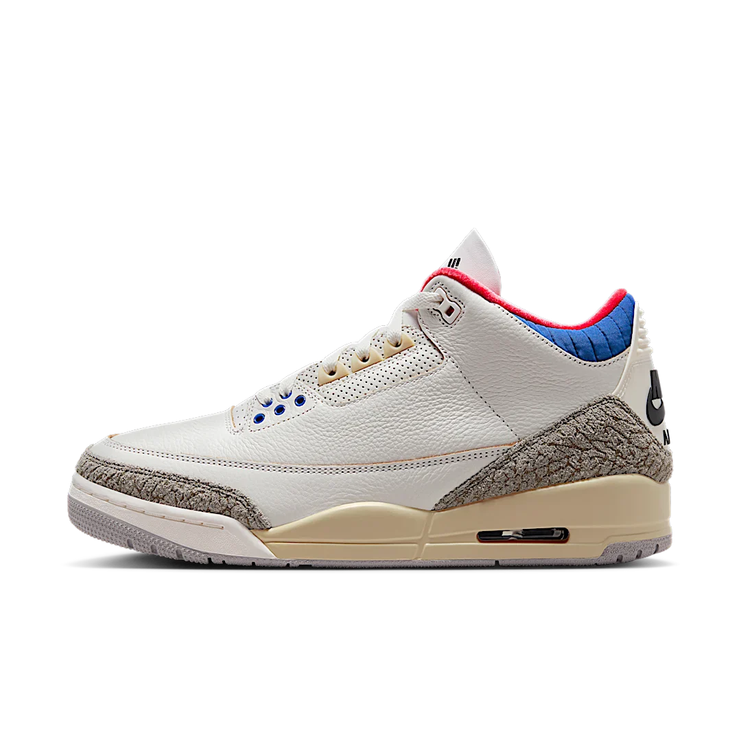 Air Jordan 3 Retro Seoul 2.0, White/Black/Sport Royal/Challenge Red/Pale Vanilla/College Grey (IB1482-100)