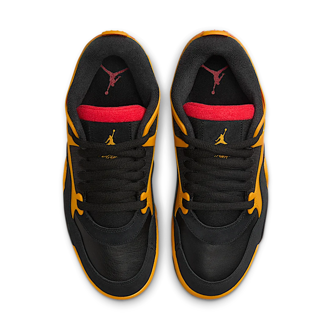 Air Jordan 4 RM Bruce Lee, Black/Comet Red-Del Sol (FQ7939-007)