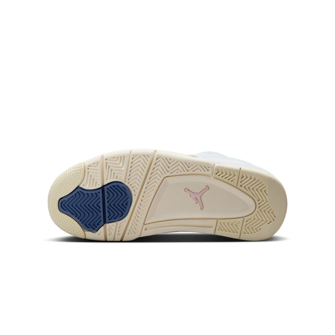 Air Jordan 4 RM Diffused Blue Ashen Slate, White/Prism Pink/Diffused Blue/Ashen Slate/Football Grey/Coconut Milk (FQ7938-101)