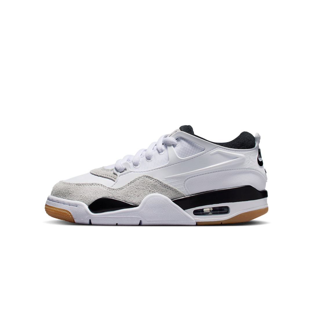 Air Jordan 4 RM Military Black, White/Neutral Grey/Gum Medium Brown/Black (FQ7938-110)