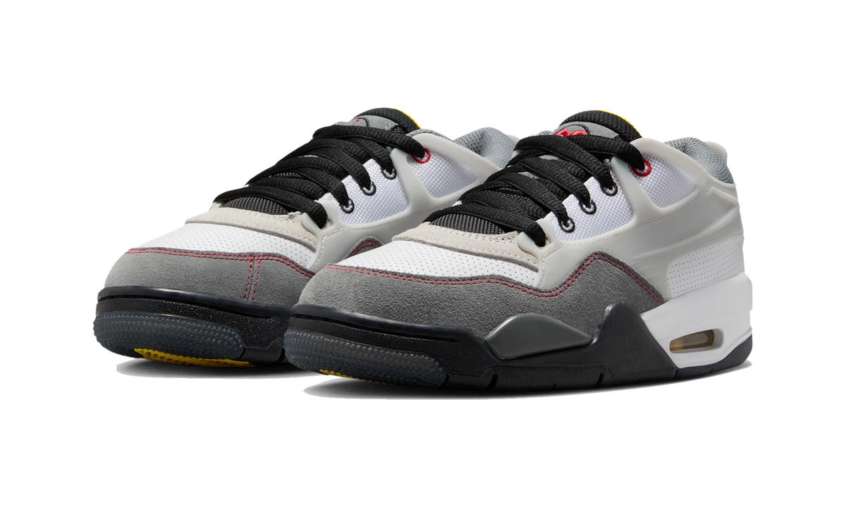 Air Jordan 4 RM Premium White Black Smoke Grey Fire Red