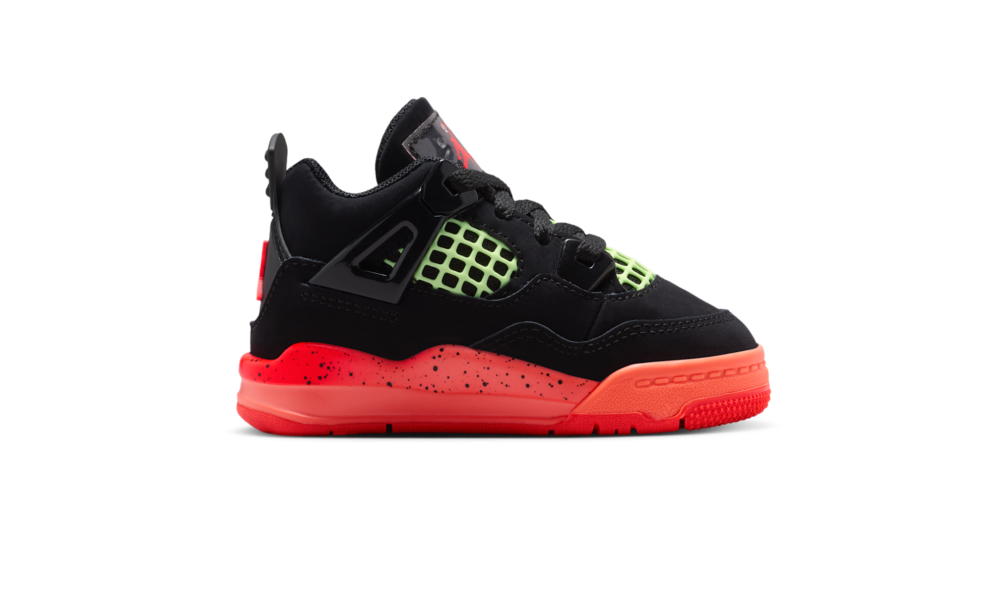 Air Jordan 4 Retro Black Bright Mango Barely Volt Infrared 23