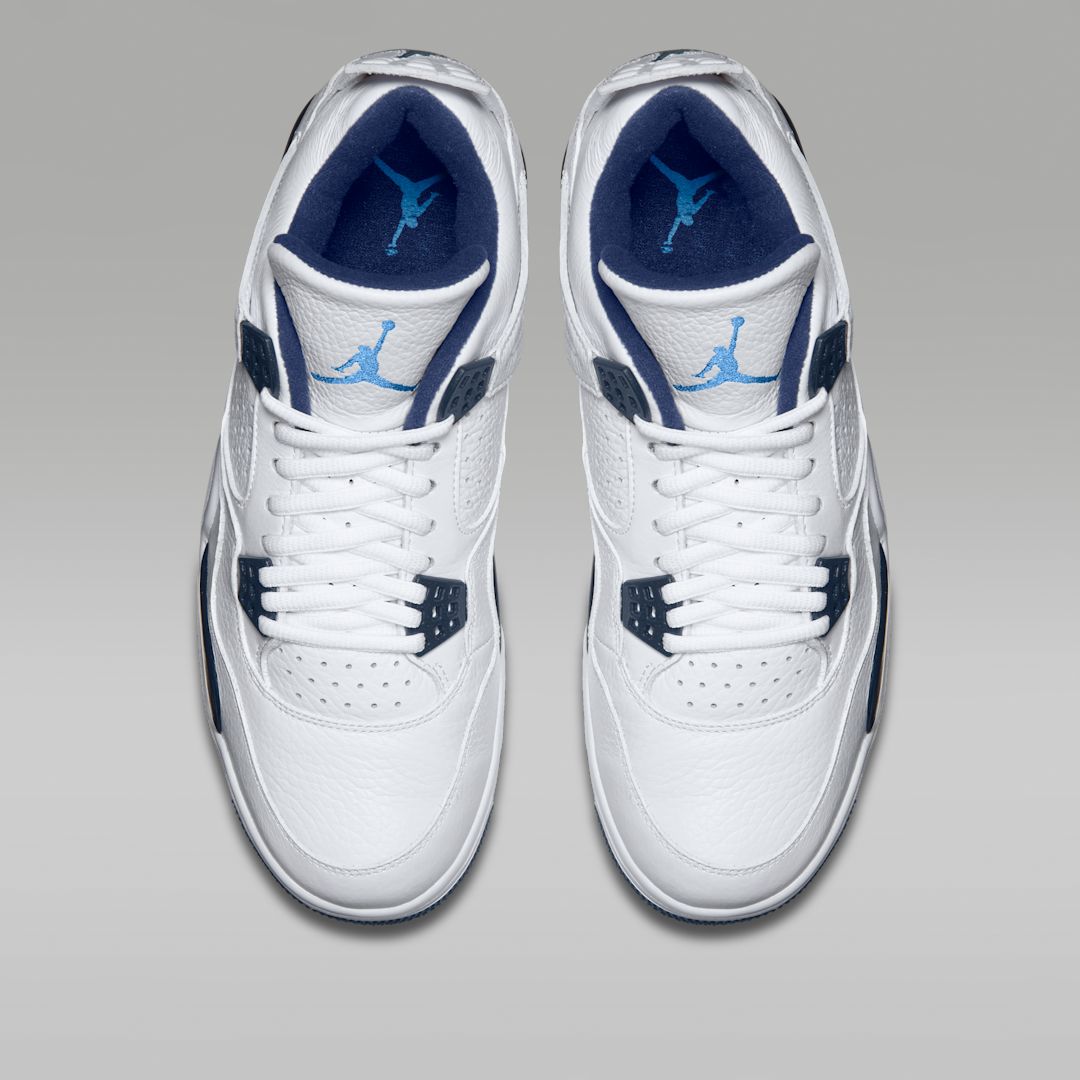 Air Jordan 4 Retro Columbia (2015), White/Legend Blue-Midnight Navy (314254-107)