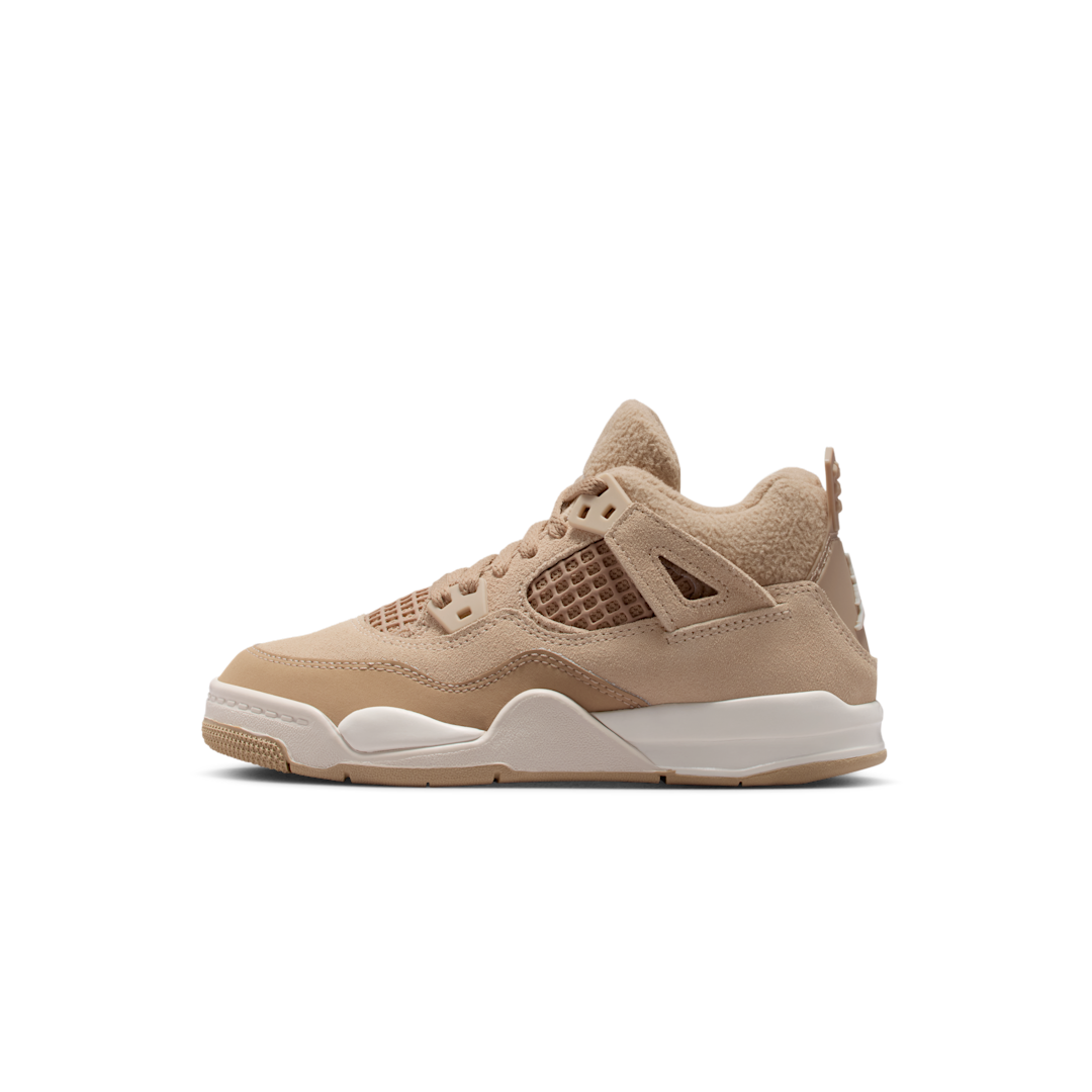 Air Jordan 4 Retro Cozy Girl (PS), Hemp/Light Orewood Brown (HV4385-200)